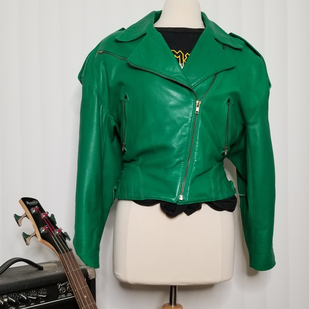 Vtg 80's Michael Hoban Leather Jacket